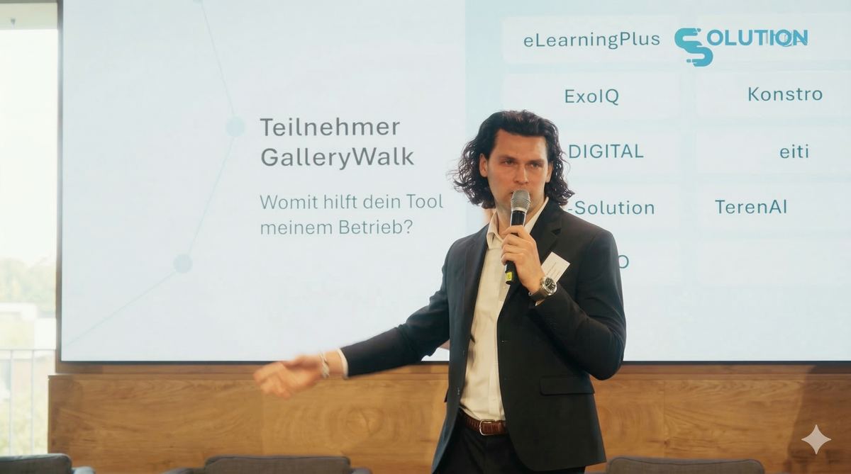 Felipe Bergmann Segovia gibt eine ChatGPT- und Copilot-Schulung für ein Unternehmens-Team