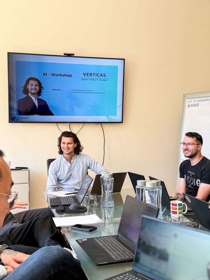 Felipe Bergmann Segovia hält KI-Workshop bei Verticas — Awareness-Training für Gruppenleiter