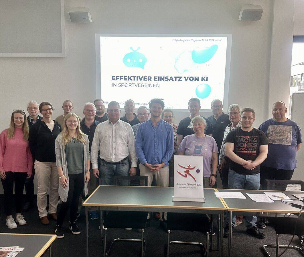 Felipe Bergmann Segovia hält KI-Workshop beim Sportkreis Offenbach